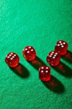 Live dealer blackjack and roulette playing area