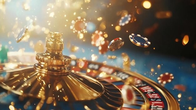 Special feature screen showing symbol cascades in Galactic Gems